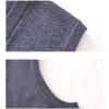 imageFlygo Mens VNeck Knitting Vest Classic Wool Blend Button Down Sweater VestGrey