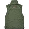imageFlygo Mens Winter Outdoor Fleece Lightweight Travel Safari Vest Outerwear Sleeveless Jacket02 Khaki