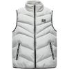 imageFlygo Mens Lightweight Down Vest Outdoor WaterResistance Puffer Vest JacketGrey
