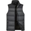 imageFlygo Mens Outdoor Stand Collar Quilted Padded Vest Sleeveless Jacket OutwearDark Grey