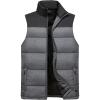 imageFlygo Mens Outdoor Stand Collar Quilted Padded Vest Sleeveless Jacket OutwearLight Grey