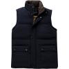 imageFlygo Mens Warm Fleece Lined Quilted Puffer Vest Outdoor Padded Sleeveless JacketNavy