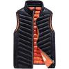 imageFlygo Mens Winter Lightweight Quilted Cotton Padded Puffer Outdoor Vest JacketBlack