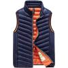 imageFlygo Mens Winter Lightweight Quilted Cotton Padded Puffer Outdoor Vest JacketDark Blue