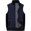 imageFlygo Mens Winter Utility Thicken Stand Collar Puffer Vest Down JacketNavy