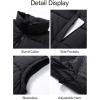 imageFlygo Puffer Vest Women Zip Up Sleeveless Winter Casual Stand Collar Padded Down Jacket Coat with Pockets Black XL