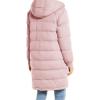 imageFlygo Womens Long Hooded Puffer Jacket Sherpa Fleece Lined Winter Warm CoatPink