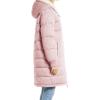 imageFlygo Womens Long Hooded Puffer Jacket Sherpa Fleece Lined Winter Warm CoatPink