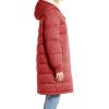 imageFlygo Womens Long Hooded Puffer Jacket Sherpa Fleece Lined Winter Warm CoatWine Red
