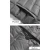 imageFlygo Womens Mid Long Down Vest Lightweight Padded Quilted Puffer Jacket OutwearGrey