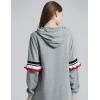 imageFlygo Womens Solid Loose Long Sleeve Pullover Hoodie Sweatshirt Dress Sleep WearGrey