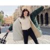 imageFlygo Womens Winter Casual MidLong Quilted Puffer Down Coats Thicken Warm Outerwear JacketsDark Green