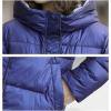 imageFlygo Womens Winter Long Down Coats Hooded Quilted Parka Puffer JacketPink