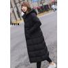 imageFlygo Womens Winter Warm Faux Fur Hooded Collar Down Coat Qulited Puffer JacketBlack2