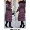 imageFlygo Womens Winter Warm Faux Fur Hooded Down Coat Parka Outcoat Puffer JacketPurple