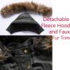 imageFlygo Womens Winter Warm Faux Fur Lined Hooded Parka Long Coat JacketWine Red