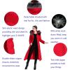 imageFlygo Womens Winter Warm Fur Hooded Maxi Long Down Jacket Parka Puffer CoatRed
