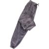 imageFlygo Mens Flannel Pajama Pants Casual High Waisted PJ Bottoms LoungewearGrey