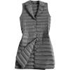 imageFlygo Womens Mid Long Down Vest Lightweight Padded Quilted Puffer Jacket OutwearGrey