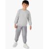 imageFlygo Boys Girls Fleece Pants Sherpa Lined Sweatpants Athletic Joggers Winter Warm Unisex Kids Active PullOn PantsLight Grey