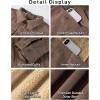 imageFlygo Mens Sherpa Fleece Lined Denim Jackets Winter Warm Snap Turn Down Collar Trucker Jacket Cowboy Thicken Heavy Duty CoatBrown