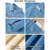imageFlygo Mens Sherpa Fleece Lined Denim Jackets Winter Warm Snap Turn Down Collar Trucker Jacket Cowboy Thicken Heavy Duty CoatLightblue