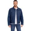 imageFlygo Mens Sherpa Fleece Lined Denim Jackets Winter Warm Snap Turn Down Collar Trucker Jacket Cowboy Thicken Heavy Duty CoatNavyblue
