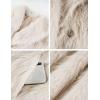 imageFlygo Womens Long Faux Fur Coats Winter Fluffy Open Front Luxury Overcoat Shaggy Lapel Long Sleeve Fuzzy Warm Cardigan JacketBeige