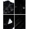 imageFlygo Womens Long Faux Fur Coats Winter Fluffy Open Front Luxury Overcoat Shaggy Lapel Long Sleeve Fuzzy Warm Cardigan JacketBlack