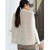 imageFlygo Faux Fur Vest Women Sleeveless Faux Fur Jacket Furry Open Front Cardigan Top Fluffy Winter Vest OuterwearBeige