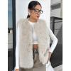 imageFlygo Faux Fur Vest Women Sleeveless Faux Fur Jacket Furry Open Front Cardigan Top Fluffy Winter Vest OuterwearBeige