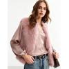 imageFlygo Faux Fur Vest Women Sleeveless Faux Fur Jacket Furry Open Front Cardigan Top Fluffy Winter Vest OuterwearPink