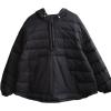 imageFlygo Womens Oversized Puffer Jacket Lightweight Warm Quilted Dolman Hoodies Puffy Pullover Tops BlackL