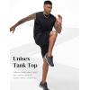 imageFlygo Mens Sleeveless Workout Tank Tops Cotton Cut Off Muscle T Shirts Acid Wash Loose Running Gym TeesBlackcoffeegrey