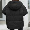imageFlygo Womens Puffer Down Jacket Winter Bubble Quilted Coat with Hood Warm Padded OuterwearBlack