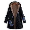imageFlygo Womens Casual Full Zip Fleece Hoodie Sherpa Lined Jacket Coat MidLong Winter Warm OutwearBlack