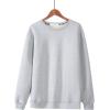 imageFlygo Womens Loose Sherpa Fleece Lined Pullover Crewneck SweatshirtGrey