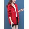 imageFlygo Womens Winter Casual Zip Up Warm Fleece Lined Hoodies Long Sleeves Sweatshirt Jacket Coats OuterwearRed