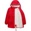 imageFlygo Womens Winter Fleece Sherpa Lined Hooded Parka Jacket Warm Coat with PocketsRed