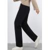 imageFlygo Womens Warm Sherpa Fleece Lined Active Running Jogger Pants SweatpantsBlack