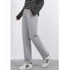 imageFlygo Womens Warm Sherpa Fleece Lined Active Running Jogger Pants SweatpantsLight Grey