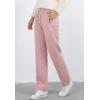 imageFlygo Womens Warm Sherpa Fleece Lined Active Running Jogger Pants SweatpantsPink