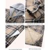 imageFlygo Flannel Shirt Jacket Men Fleece Hoodie Sherpa Lined Plaid Button Down Fall Winter Jackets with HoodKhaki
