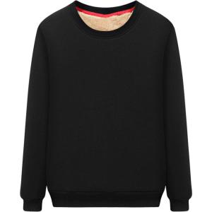 imageFlygo Womens Winter Hoodies Pullover Sherpa Lined Fleece Warm Heavyweight Sweatshirt02 Black