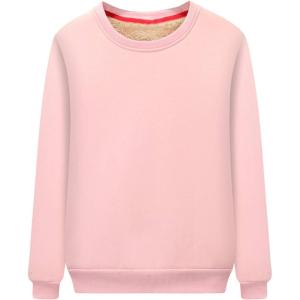 imageFlygo Womens Winter Hoodies Pullover Sherpa Lined Fleece Warm Heavyweight Sweatshirt02 Pink