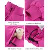 image:imageFlygo Girls Winter Puffer Jacket Warm Short Kids Zip up Long Sleeve Puffy Quilted Jackets Coat Outerwear 514 YearsRose