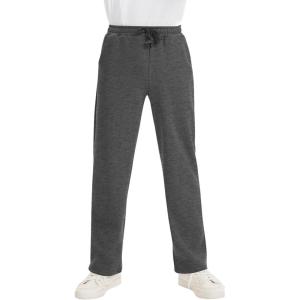 image:imageFlygo Boys Sweatpants Fleece Jogger Sherpa Lined Boys Athletic Pants Kids Sweatpants with PocketsDark Grey