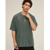 image:imageFlygo 3 Pack Men Oversized T Shirts Acid Washed Unisex Tee Loose Fit Short Sleeve Casual Streetwear Baggy Basic TopsBlackdarkgreyarmygreen