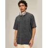 image:imageFlygo 3 Pack Men Oversized T Shirts Acid Washed Unisex Tee Loose Fit Short Sleeve Casual Streetwear Baggy Basic TopsBlackdarkgreyarmygreen