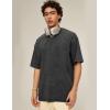 image:imageFlygo 3 Pack Men Oversized T Shirts Acid Washed Unisex Tee Loose Fit Short Sleeve Casual Streetwear Baggy Basic TopsBlackdarkgreygrey